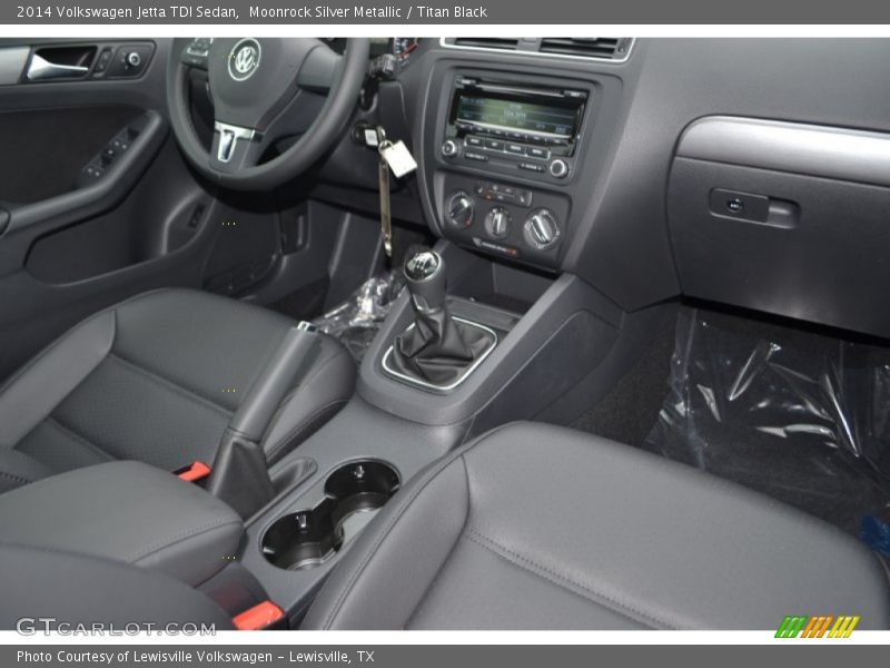 Moonrock Silver Metallic / Titan Black 2014 Volkswagen Jetta TDI Sedan