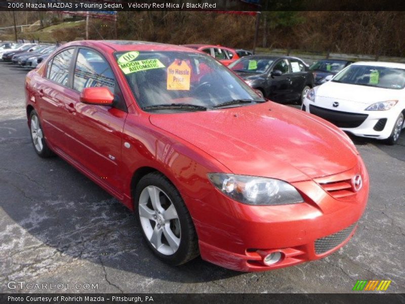 Velocity Red Mica / Black/Red 2006 Mazda MAZDA3 s Touring Sedan