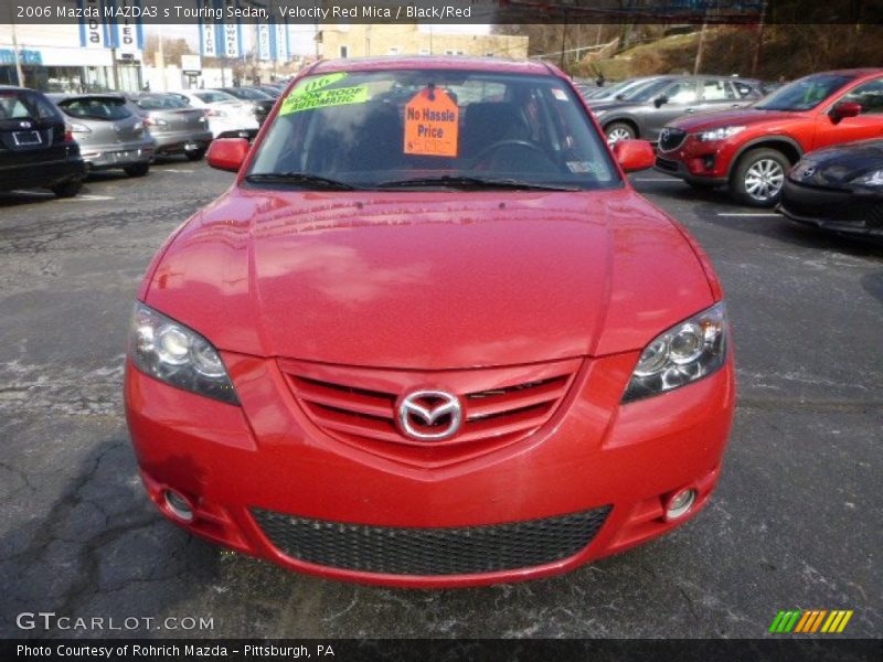 Velocity Red Mica / Black/Red 2006 Mazda MAZDA3 s Touring Sedan