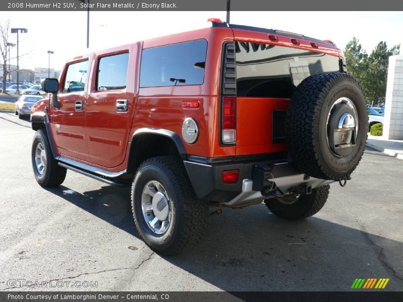 Solar Flare Metallic / Ebony Black 2008 Hummer H2 SUV