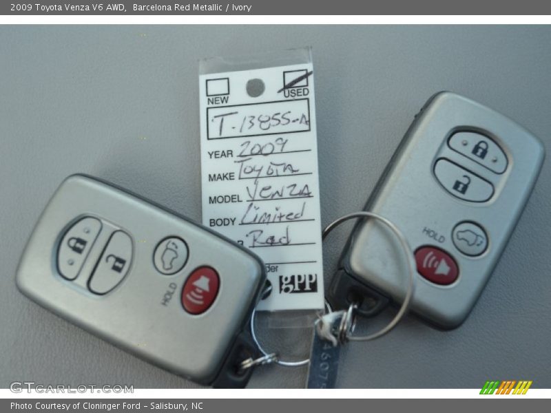 Barcelona Red Metallic / Ivory 2009 Toyota Venza V6 AWD