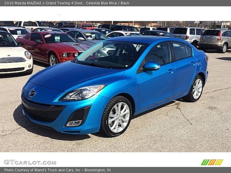 Celestial Blue Mica / Black 2010 Mazda MAZDA3 s Grand Touring 4 Door