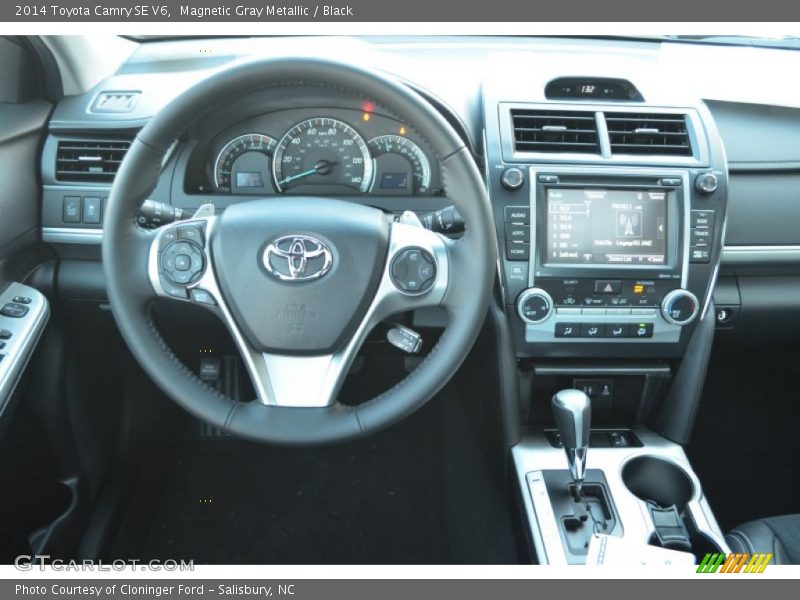 Magnetic Gray Metallic / Black 2014 Toyota Camry SE V6