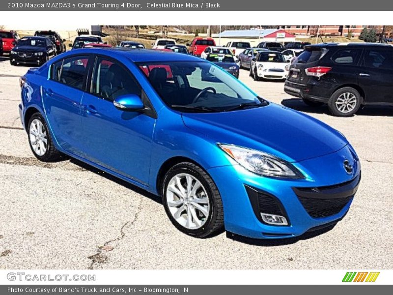 Celestial Blue Mica / Black 2010 Mazda MAZDA3 s Grand Touring 4 Door