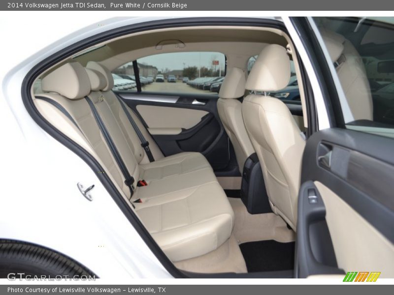 Pure White / Cornsilk Beige 2014 Volkswagen Jetta TDI Sedan