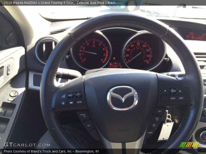 Celestial Blue Mica / Black 2010 Mazda MAZDA3 s Grand Touring 4 Door