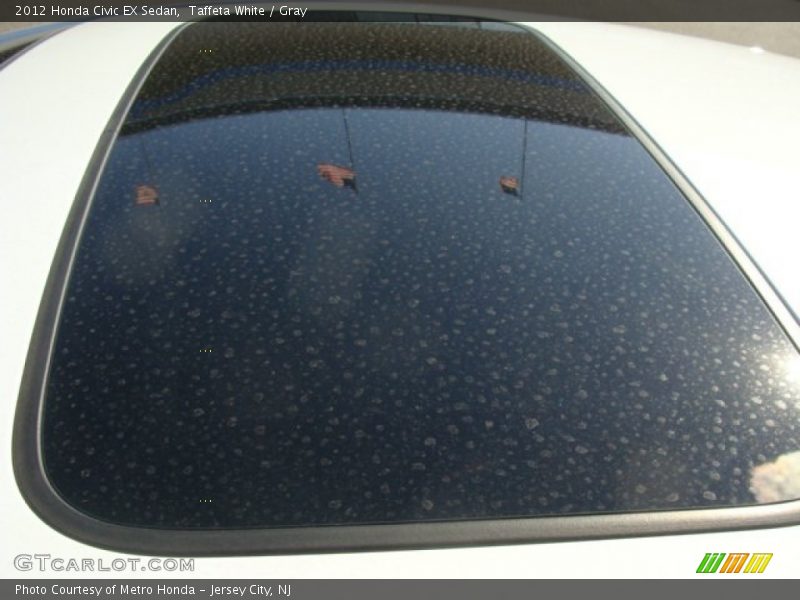Taffeta White / Gray 2012 Honda Civic EX Sedan
