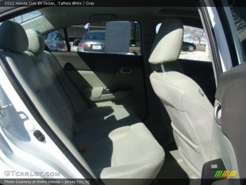 Taffeta White / Gray 2012 Honda Civic EX Sedan