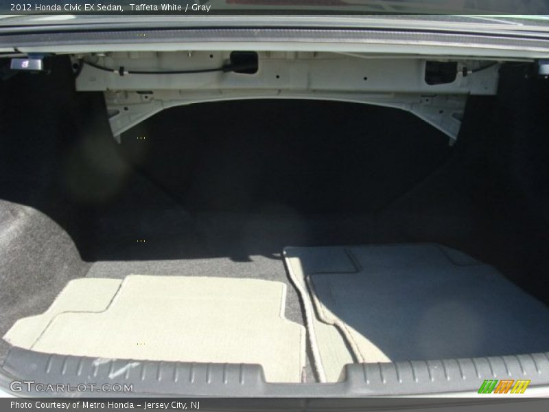 Taffeta White / Gray 2012 Honda Civic EX Sedan