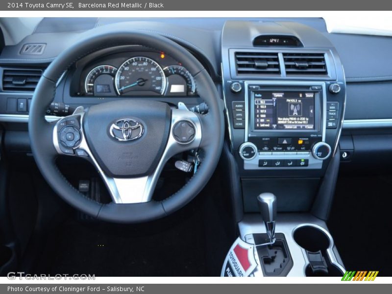 Barcelona Red Metallic / Black 2014 Toyota Camry SE
