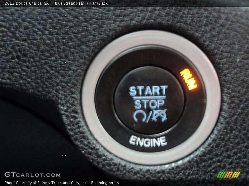 Blue Streak Pearl / Tan/Black 2012 Dodge Charger SXT