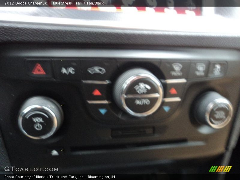 Blue Streak Pearl / Tan/Black 2012 Dodge Charger SXT
