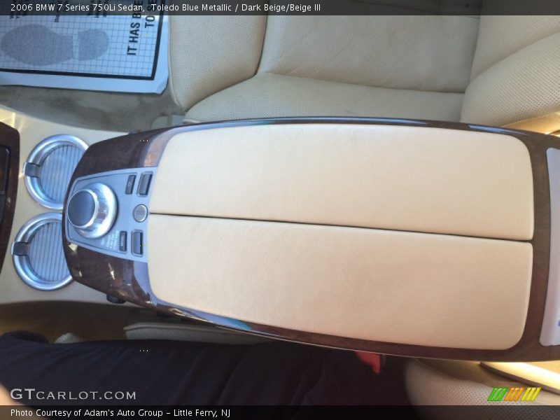 Toledo Blue Metallic / Dark Beige/Beige III 2006 BMW 7 Series 750Li Sedan