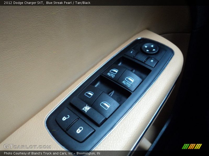 Blue Streak Pearl / Tan/Black 2012 Dodge Charger SXT