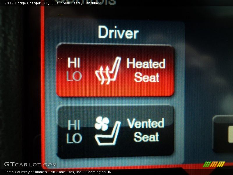 Blue Streak Pearl / Tan/Black 2012 Dodge Charger SXT