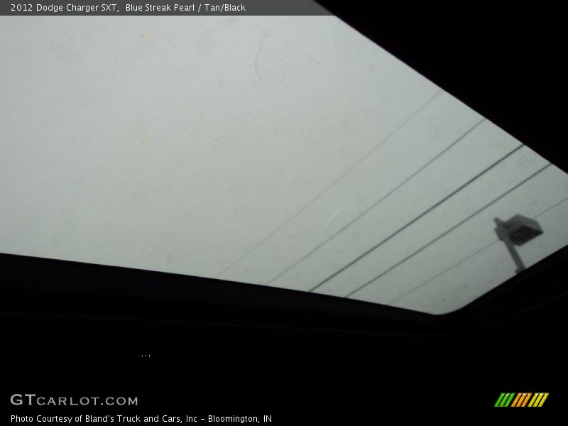 Blue Streak Pearl / Tan/Black 2012 Dodge Charger SXT