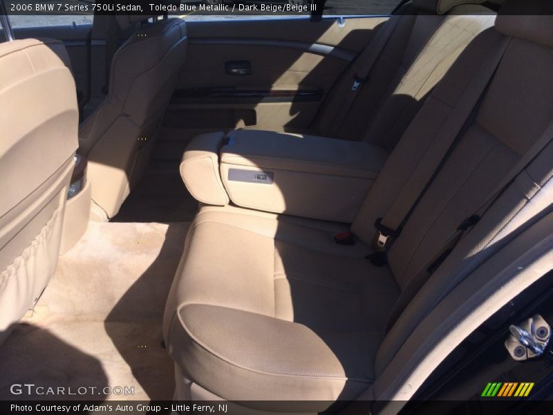 Toledo Blue Metallic / Dark Beige/Beige III 2006 BMW 7 Series 750Li Sedan