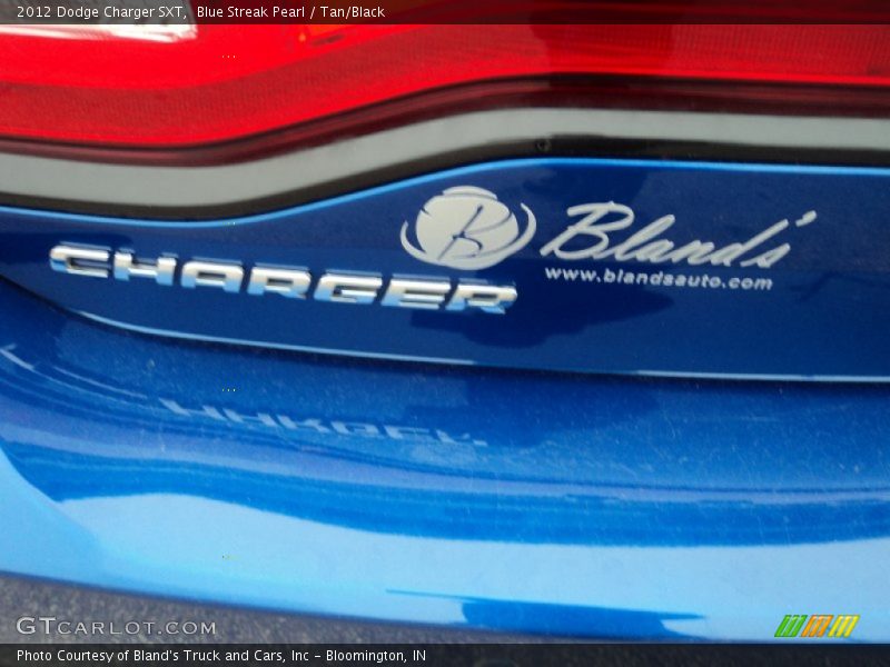 Blue Streak Pearl / Tan/Black 2012 Dodge Charger SXT