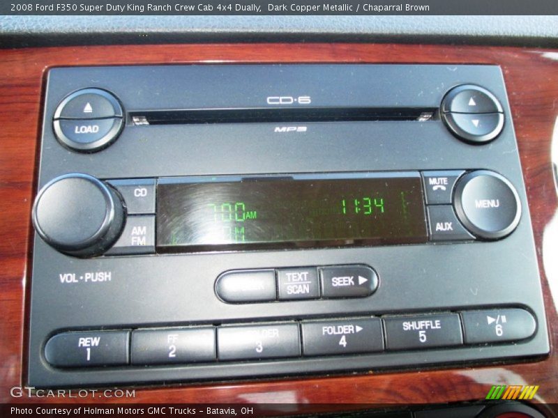 Dark Copper Metallic / Chaparral Brown 2008 Ford F350 Super Duty King Ranch Crew Cab 4x4 Dually