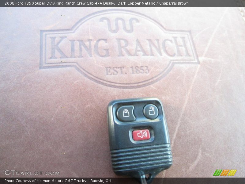 Dark Copper Metallic / Chaparral Brown 2008 Ford F350 Super Duty King Ranch Crew Cab 4x4 Dually