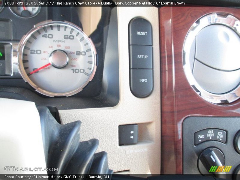 Dark Copper Metallic / Chaparral Brown 2008 Ford F350 Super Duty King Ranch Crew Cab 4x4 Dually