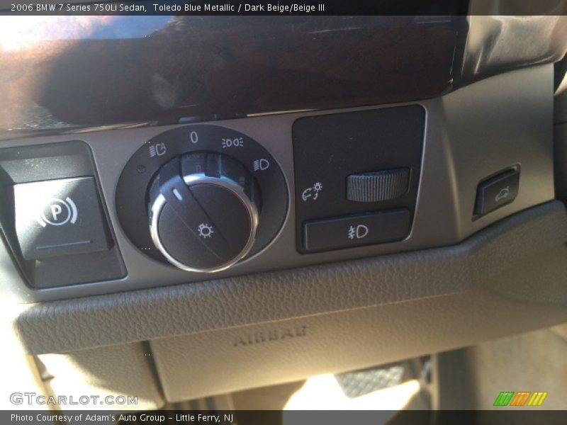 Toledo Blue Metallic / Dark Beige/Beige III 2006 BMW 7 Series 750Li Sedan