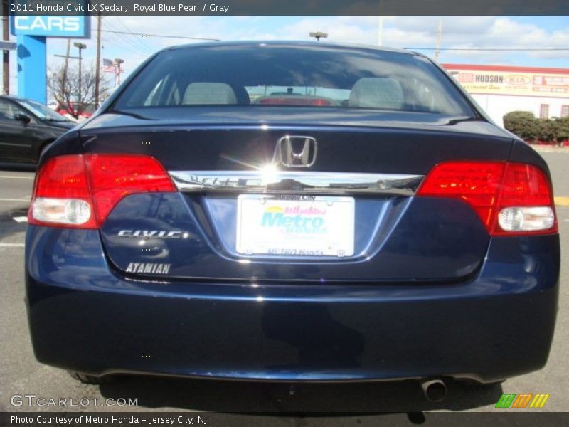 Royal Blue Pearl / Gray 2011 Honda Civic LX Sedan