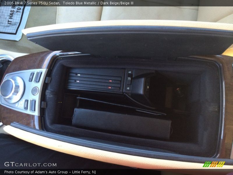 Toledo Blue Metallic / Dark Beige/Beige III 2006 BMW 7 Series 750Li Sedan