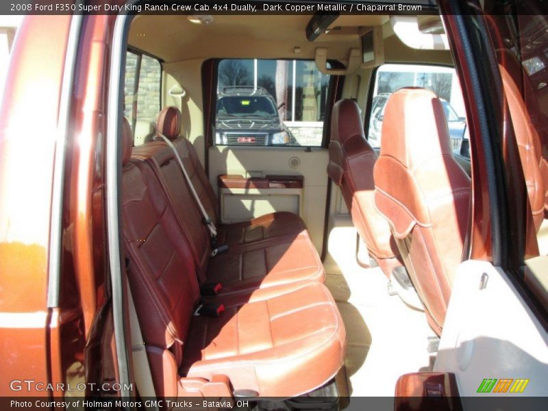 Dark Copper Metallic / Chaparral Brown 2008 Ford F350 Super Duty King Ranch Crew Cab 4x4 Dually