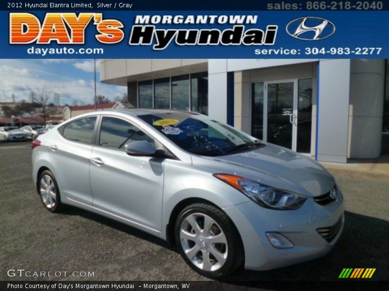 Silver / Gray 2012 Hyundai Elantra Limited