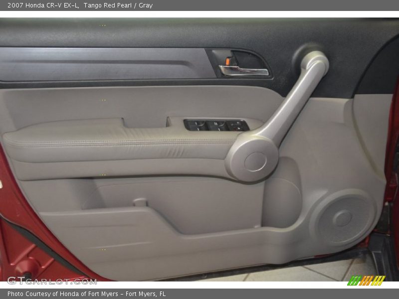 Tango Red Pearl / Gray 2007 Honda CR-V EX-L