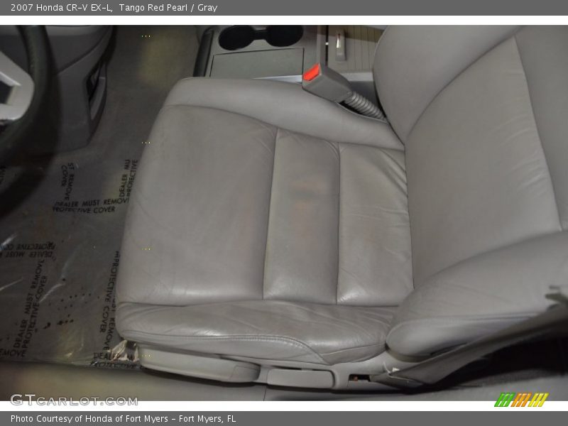 Tango Red Pearl / Gray 2007 Honda CR-V EX-L