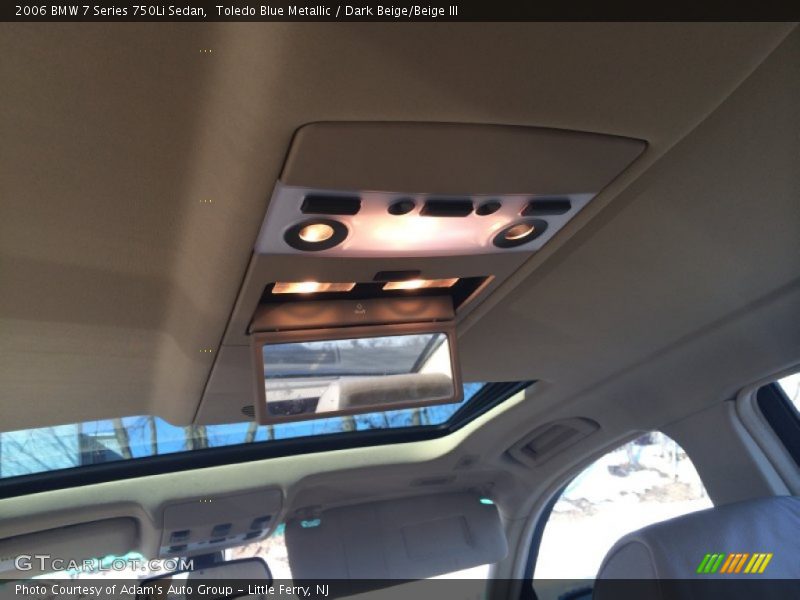 Toledo Blue Metallic / Dark Beige/Beige III 2006 BMW 7 Series 750Li Sedan