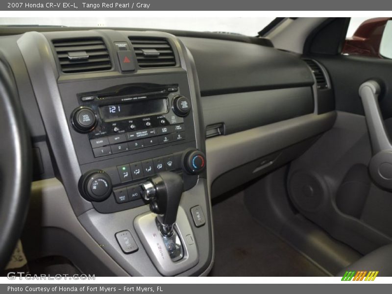 Tango Red Pearl / Gray 2007 Honda CR-V EX-L