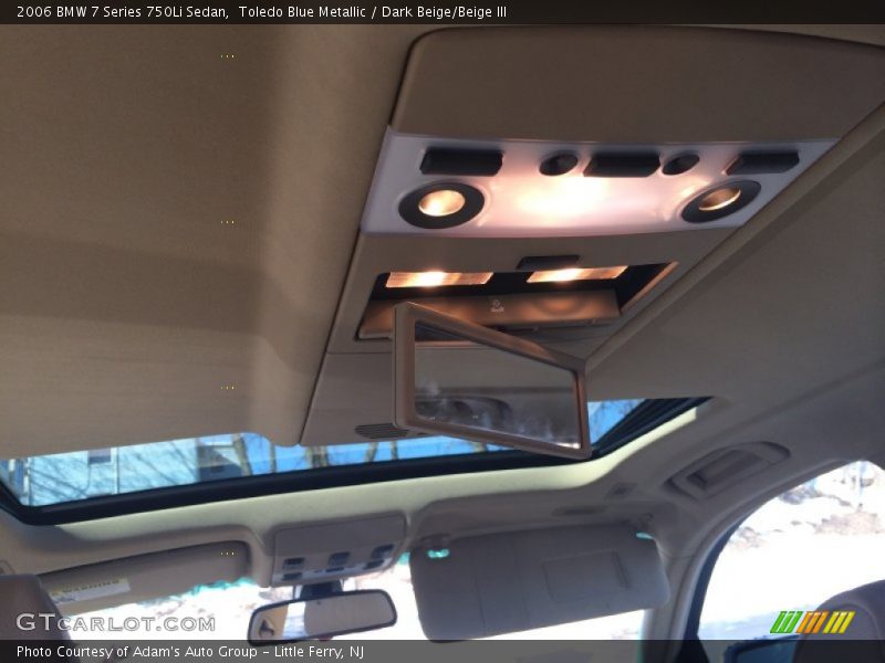 Toledo Blue Metallic / Dark Beige/Beige III 2006 BMW 7 Series 750Li Sedan