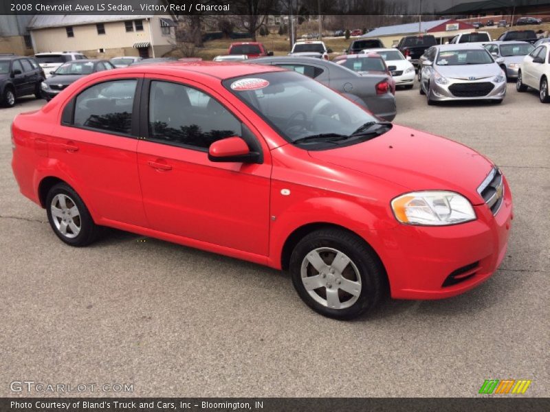 Victory Red / Charcoal 2008 Chevrolet Aveo LS Sedan