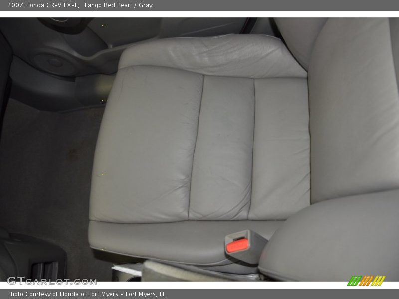 Tango Red Pearl / Gray 2007 Honda CR-V EX-L