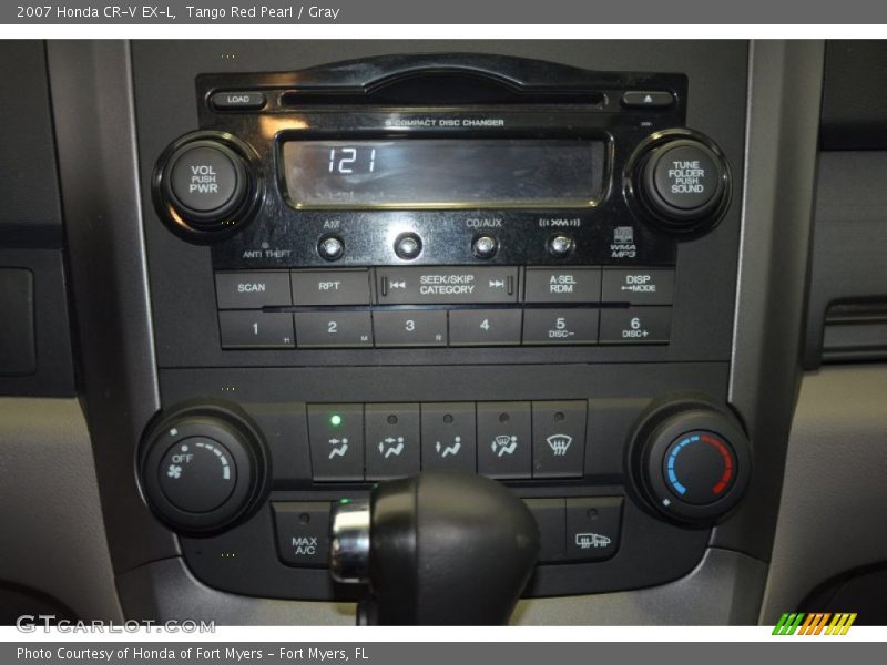Tango Red Pearl / Gray 2007 Honda CR-V EX-L