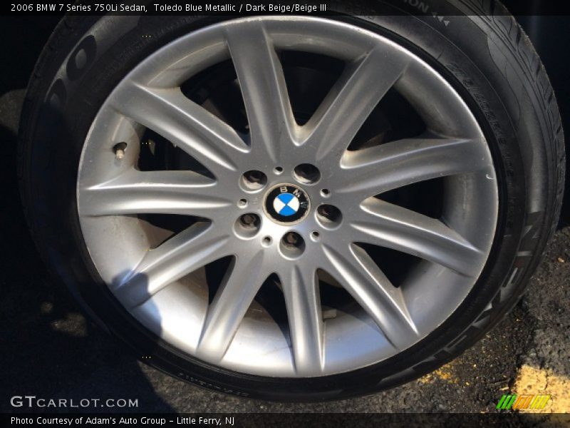 Toledo Blue Metallic / Dark Beige/Beige III 2006 BMW 7 Series 750Li Sedan