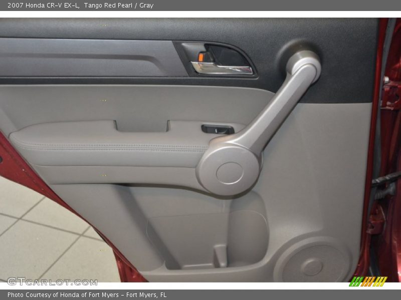 Tango Red Pearl / Gray 2007 Honda CR-V EX-L