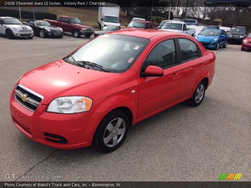 Victory Red / Charcoal 2008 Chevrolet Aveo LS Sedan