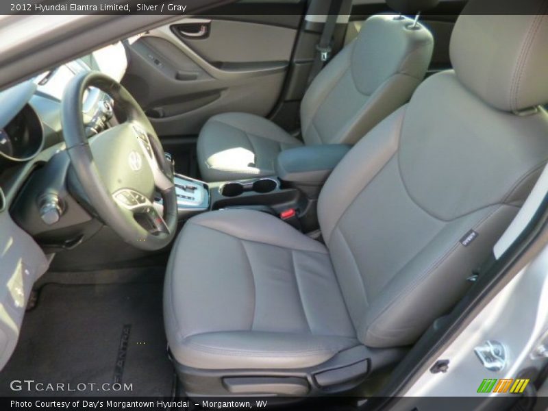 Silver / Gray 2012 Hyundai Elantra Limited