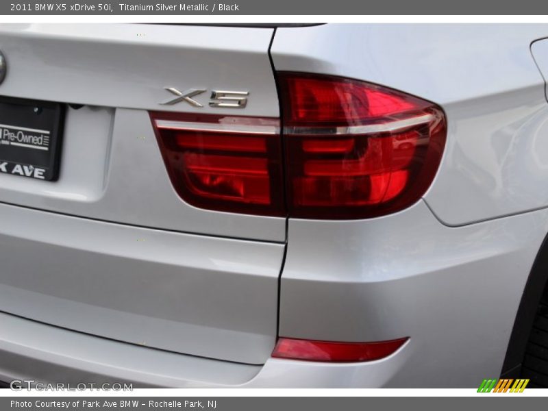 Titanium Silver Metallic / Black 2011 BMW X5 xDrive 50i