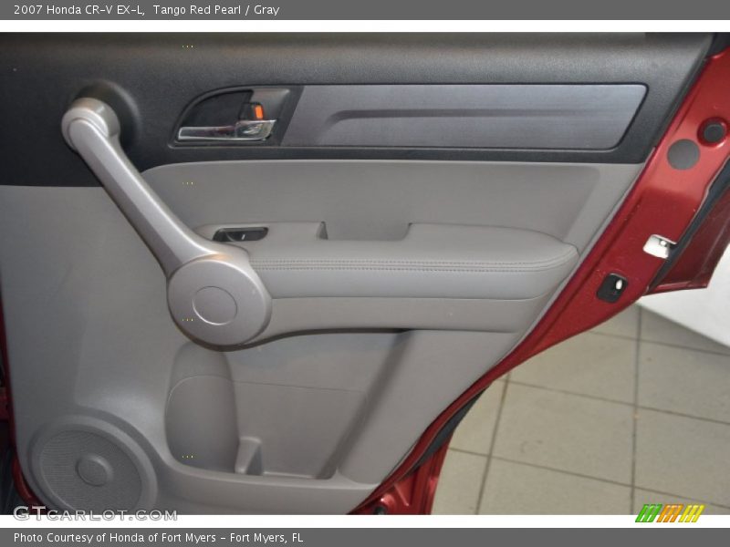 Tango Red Pearl / Gray 2007 Honda CR-V EX-L