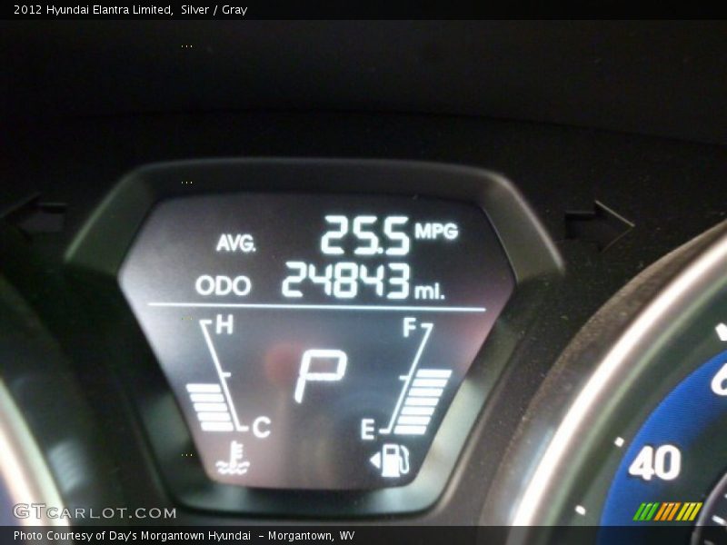 Silver / Gray 2012 Hyundai Elantra Limited