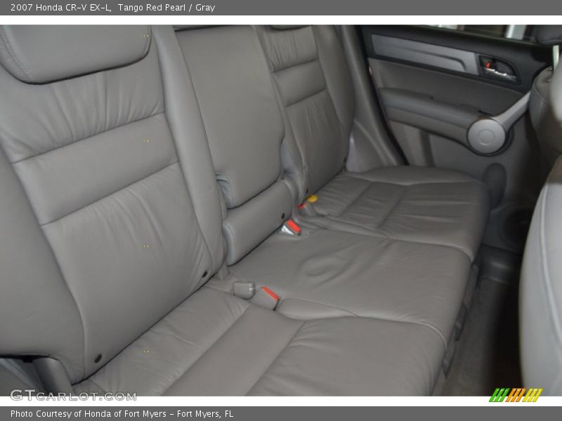 Tango Red Pearl / Gray 2007 Honda CR-V EX-L