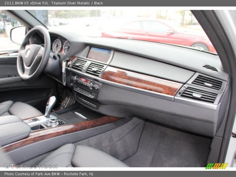 Titanium Silver Metallic / Black 2011 BMW X5 xDrive 50i