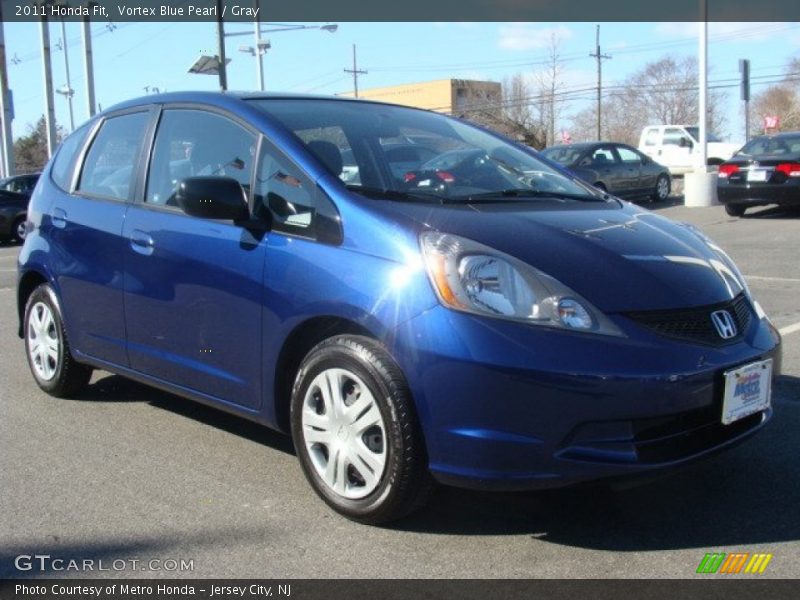 Vortex Blue Pearl / Gray 2011 Honda Fit