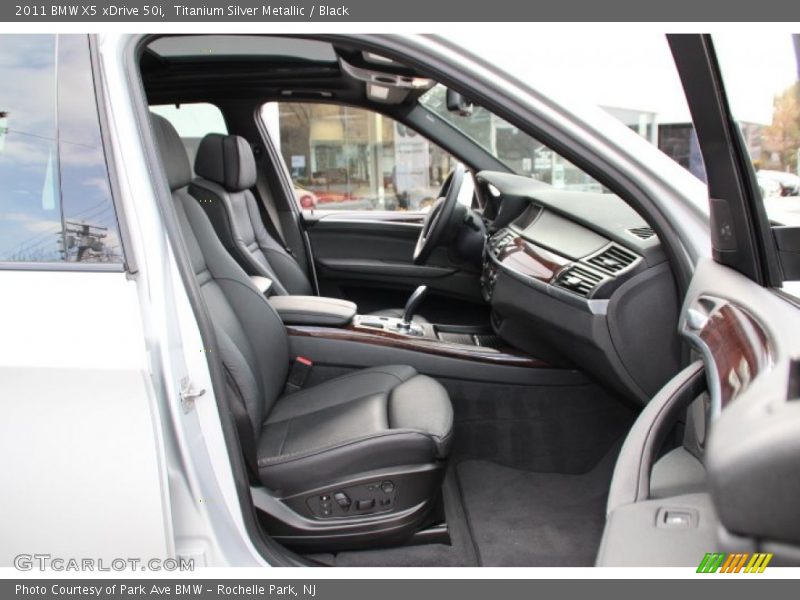 Titanium Silver Metallic / Black 2011 BMW X5 xDrive 50i