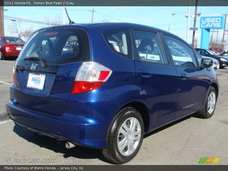 Vortex Blue Pearl / Gray 2011 Honda Fit